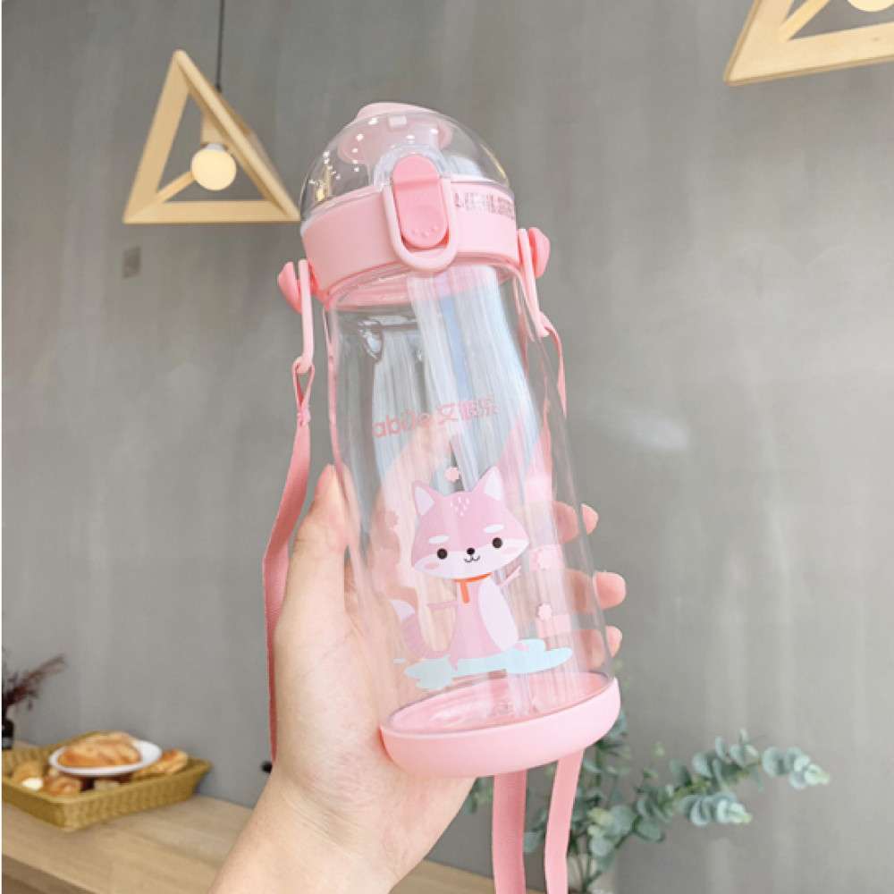 KID WATER BOTTLE WITH STRAW / SAFE PLASTIC BOTTLE | GIFTMORE.COM